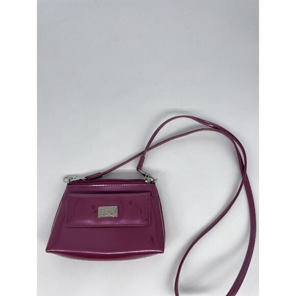 Beijo patent Leather Purple handbag Crossbody - Picture 1 of 4